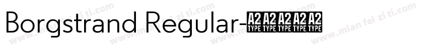 Borgstrand Regular字体转换